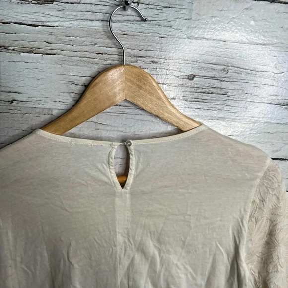 J  crew top blouse size small ivory cream - Picture 5 of 9